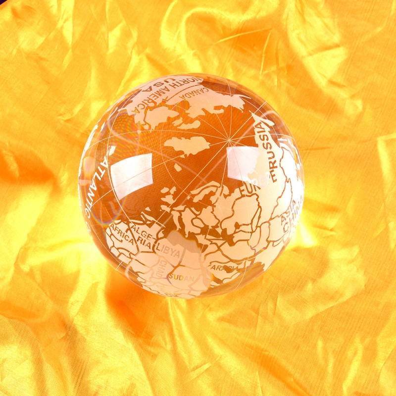 Grande Boule de Cristal Globe Terrestre 120mm - Boules de cristal