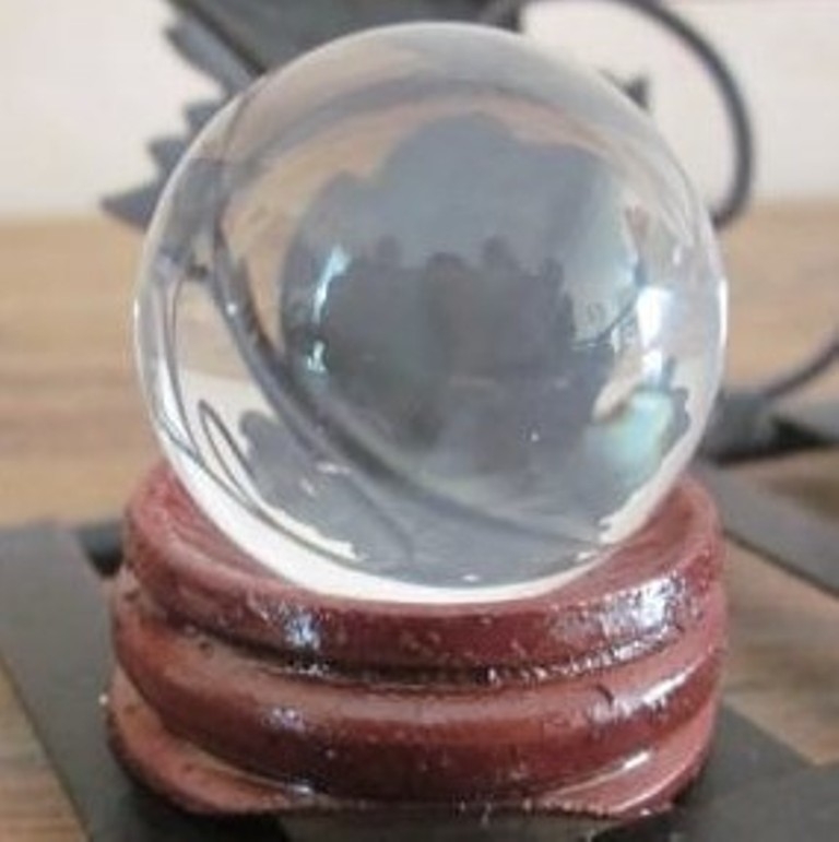 Création boule de cristal facettée Feng Shui 30 mm + pierre 7 chakras