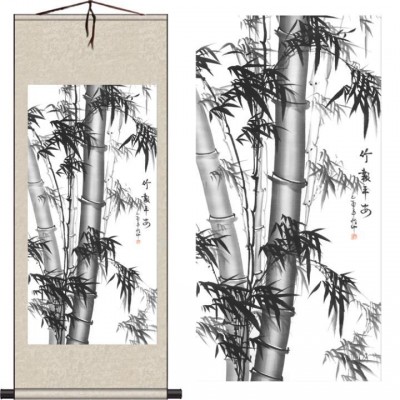 Kakemono Bambous blancs