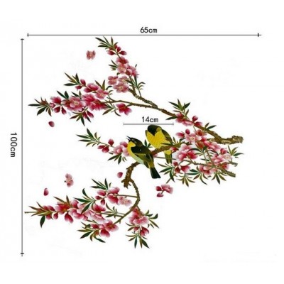 Sticker Fleurs de Cerisier aux Oiseaux