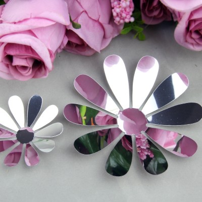 Sticker Miroirs 12 Fleurs 3D