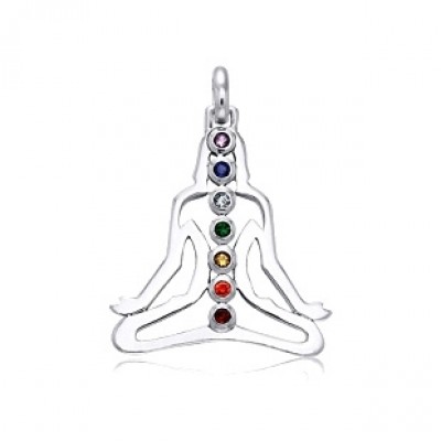 Pendentif Bouddha des 7 Chakras