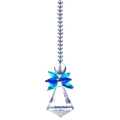 Suspension Cristal Solaire Pendule bleu