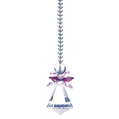 Suspension Cristal Solaire Pendule rose