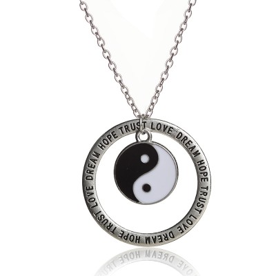 Collier Pendentif Bon Augure Yin Yang