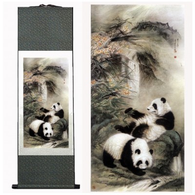 Kakemono Pandas de la Douceur