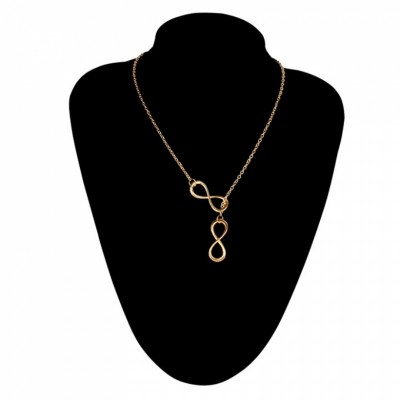 Collier Talisman Double 8 de l'Infini doré