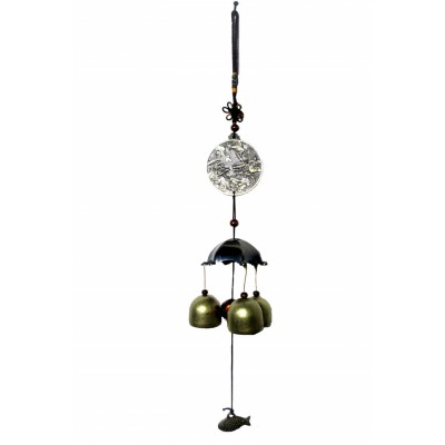 Carillon Poissons Carpes Koi 3 Clochettes