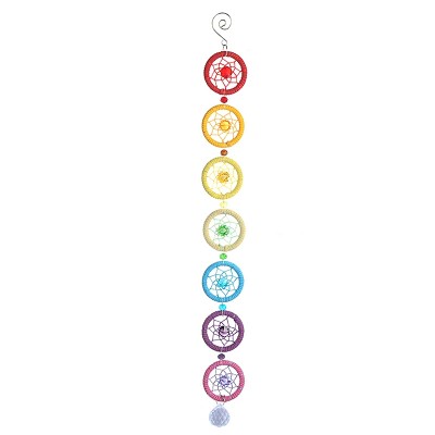 Suspension Attrape Rêves des 7 Chakras Cristal