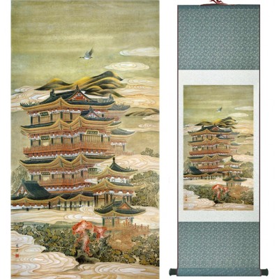 Kakemono Pagode Colorée