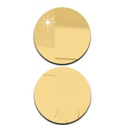 Le lot de 2 Miroirs Plats dorés + 1 Offert