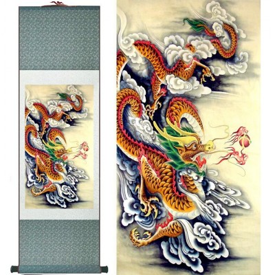 Kakemono Dragon de Feu