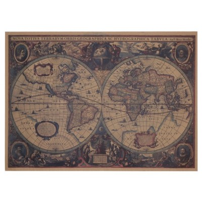 Poster Globe Carte du Monde