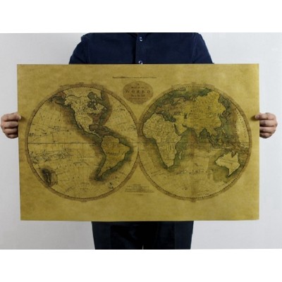 Poster Globe Map of the World