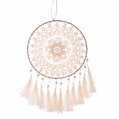 Grand Attrape Rêves Crochet beige