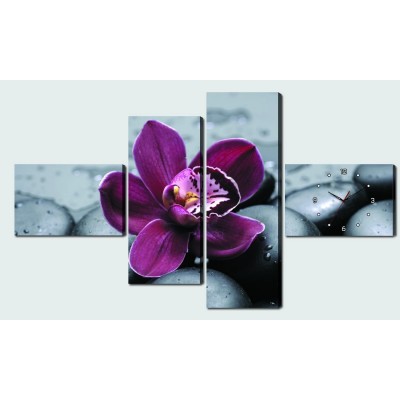 Horloge Murale Orchidée sauvage