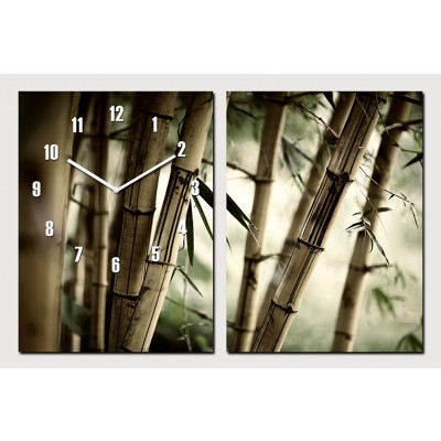 Horloge Murale Bambous de la Prospérité