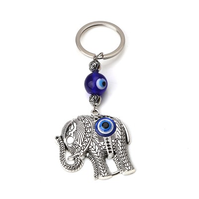 Porte Clés Talisman Eléphant Evil Eye