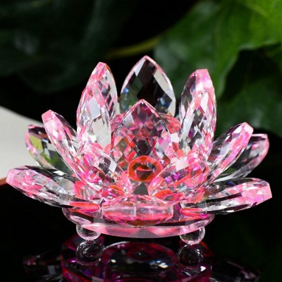 Fleur de Lotus en Cristal rose