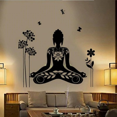 Sticker Bouddha Lotus Fleuri