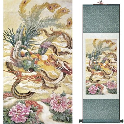 Kakemono Dragon et Phénix