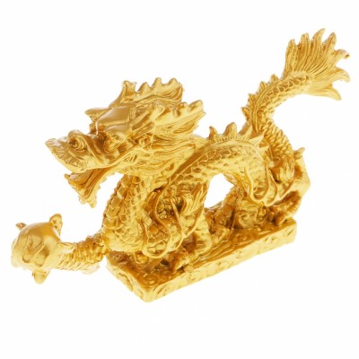 Statue Dragon Sacré doré