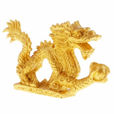 Statue Dragon Sacré doré
