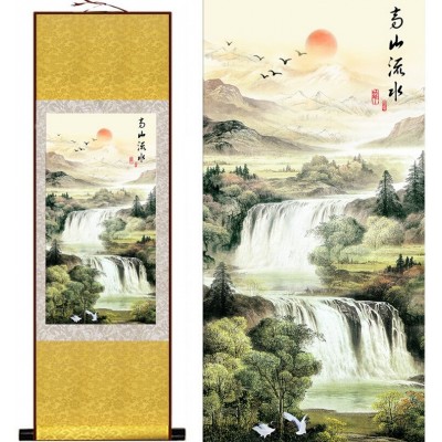 Kakemono Cascade Pastel jaune