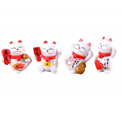 Les 4 Chats Maneki Neko de la Chance