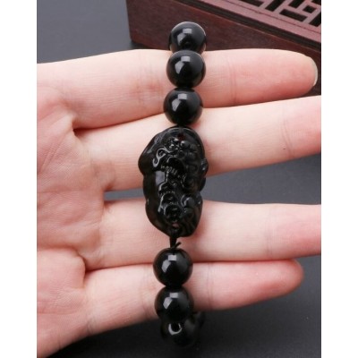 Bracelet Pi Yao en Obsidienne 