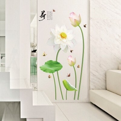 Sticker Fleurs de Lotus blancs