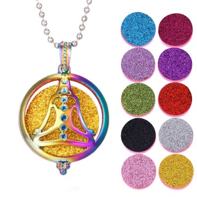 Collier Pendentif Aromathérapie 7 Chakras