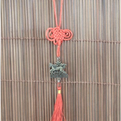 Suspension Cheval au Galop Argenté