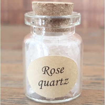 Bouteille Pierres Brutes Quartz rose