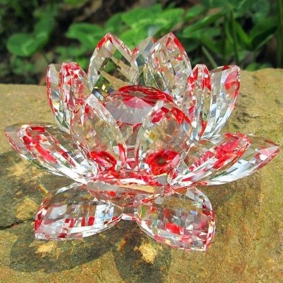 Fleur de Lotus en Cristal rouge