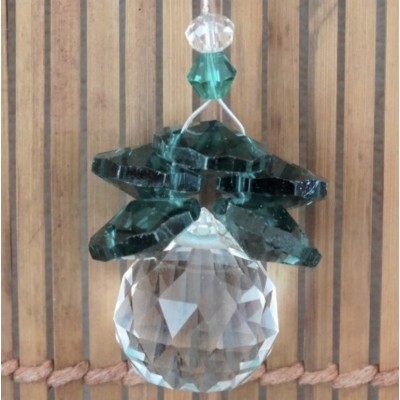 Suspension Cristal Solaire 20mm Cascade vert