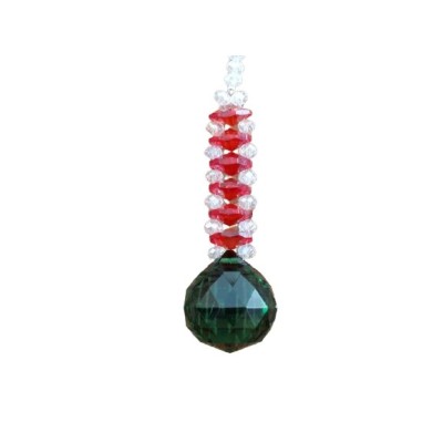 Suspension Cristal Solaire 30mm vert
