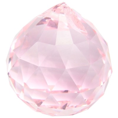 Cristal à Facettes rose 20mm