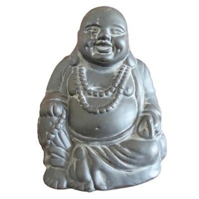 Statue Bouddha Riant noir