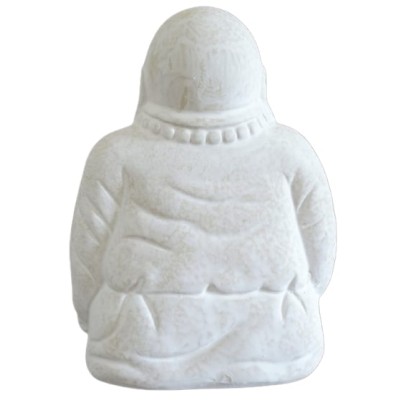 Statue Bouddha Riant blanc