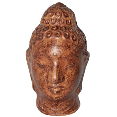 Tête de Bouddha Thai brun
