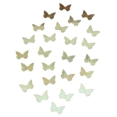 Sticker Miroirs 25 Papillons dorés Virevoltants