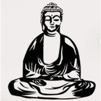 Sticker Bouddha Penseur