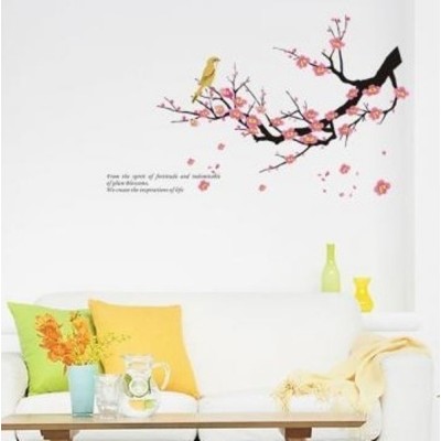 Sticker Oiseau sur la Branche de cerisier