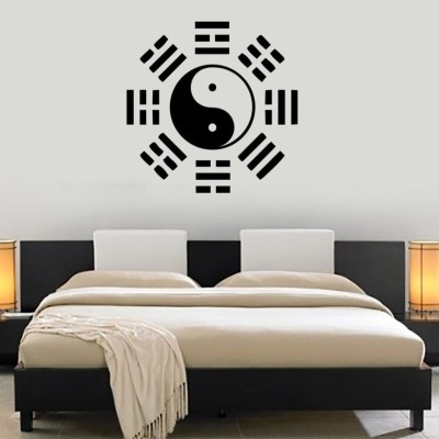 Sticker Trigrammes Yin Yang