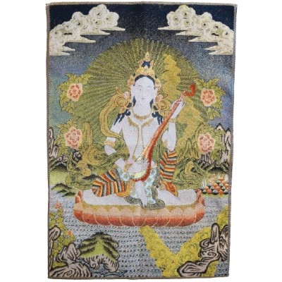 Tangka Tapisserie Déesse Saraswati