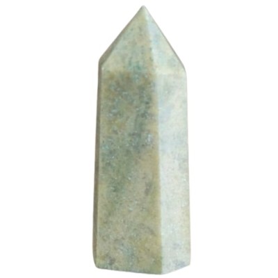 Pointe Obélisque Chakra en Jade jaune