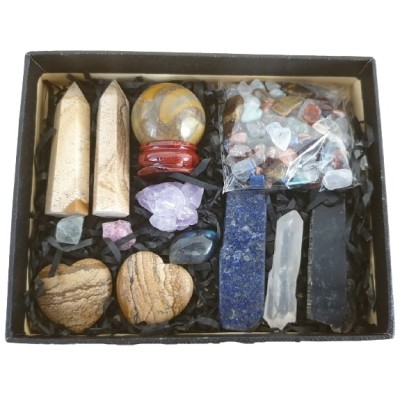 Coffret Chakra ensemble en Jaspe Paysage