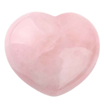 Coeur en Quartz Rose 30mm