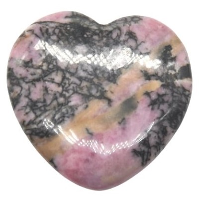 Coeur en Rhodonite 30mm